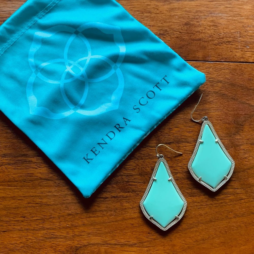 Kendra Scott Alex Earrings in Mint Green